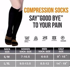 Copper Infused Compression Socks 20-30mmHg Pain Relief For Mens Womens Sport