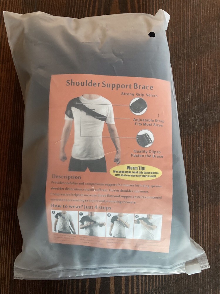 Adult Adjustable Shoulder Brace Compression Stability Support Unisex Men Women