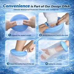 Waterproof Hand Cast Cover, Hand Cover for Shower After Surgery, Hand Cast Co…