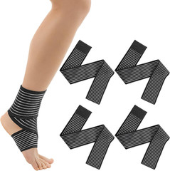 Compression Bandage Wraps for Leg, Elastic Calf Compression Sleeve Ankle Support