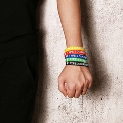 Unisex Wristbands Lightweight Silicone Medical Alert Bracelet for Male Female