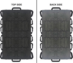Patient Transfer Sheet Blanket 40’’X80’’ with 14 Handles for Lifting, Moving, Tu