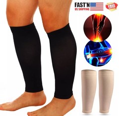 Calf Sleeves Leg Support Compression Socks for Runners Shin Splint Varicose Vein
