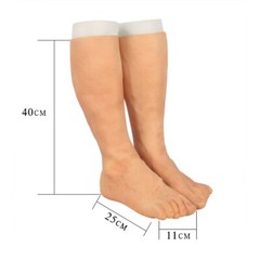 Skin Artificial Silicone Prosthesis Foot Sleeve Leg Cover Scars Highly Simulated