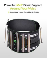 Adjustable Back Brace for Men & Women – Lumbar Support, Breathable Mesh, 8 Stays