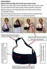 Therapist’s Choice® Deluxe Arm Sling with Thumb Loop, Universal Size