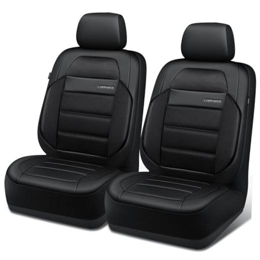 Memory Foam Seat Covers Front, Airy Cool Mesh Thick Car Seat Covers, black
