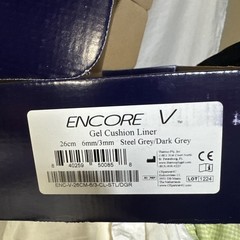 Encore V Gel Liner **NEW Steel Grey/Dark Grey 26 Cm 6mm/3mm Gel Cushion Liner