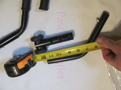 2pc Black K4 Excel 1000-to-3000 Medline Wheelchair Rear Adjustable Anti-Tip Bars