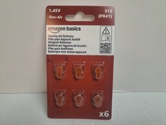 Amazon Basics – Hearing Aid Batteries (6 Pack) #PR41/312 – Sealed