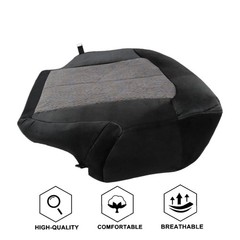 Front Driver Side Bottom Replacement Cloth Seat Cover Dark Gray 12D Black