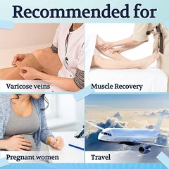 2× Calf Sleeves Leg Support Compression Socks Running Shin Splint Varicose Vein