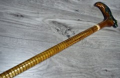 Cane Walking Stick Wooden carved Handmade – Alligator