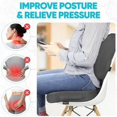 Ergonomic Car Seat Cushions – Dark Grey