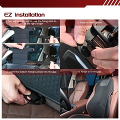Universal Car Seat Back Protector Mat Pad Gel Breathable Cushion for Auto Truck