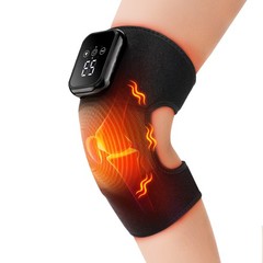 Electric Heated Knee Brace Massager 3 Heating Vibration Knee Pad LCD TouchScreen