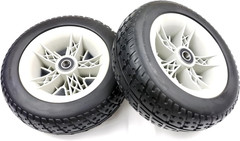 Mobility Scooter Replacement Wheel,10.4″X3.6″ Flat-Free Front Wheel 5-Spoke Rim