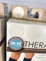 2 Packs Therafirm Gradient Compression Brown Stockings 20-30mmHg 68302 Large