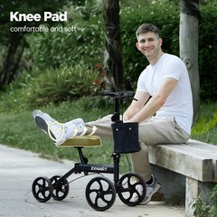 Economy Knee Scooter Foldable Walker for Foot Surgery Adult Crutch Alternative