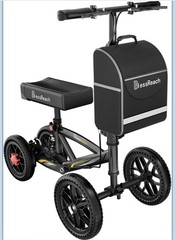BlessReach WB-2202-T All Terrain Knee Scooter Walker Foldable Disc Brake 300lb