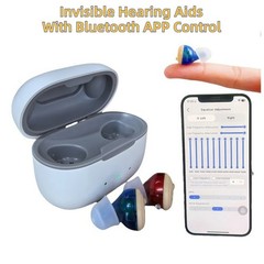 Bluetooth APP Rechargeable Hearing Aids For Seniors With Noise Reduction OTC