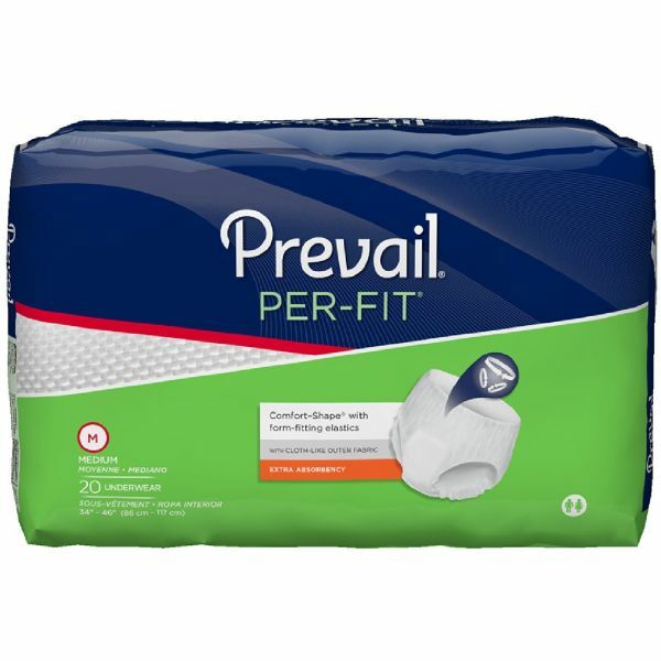 (1) New Prevail Per-Fit Adult Pull On Underwear Size MEDIUM PF-512 20 / Bag