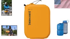 Travel-friendly Inflatable Cushion, Polyester Cover