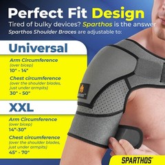 Shoulder Brace – Adjustable Support Sleeve for Torn Rotator Cuff, AC Joint Re…