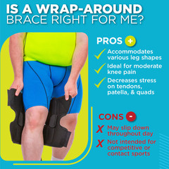 Braceability Obesity Knee Pain Brace Size 5XL Black 03K04 Adjustable NEW
