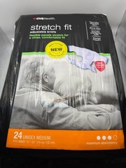 CVS Health Stretch Fit Adjustable Briefs Maximum Absorbency, Unisex Md, 24 Count