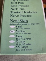 Dr. Bob’s Portable Neck Traction Size Medium 13.5-15.5” NIB Open Box