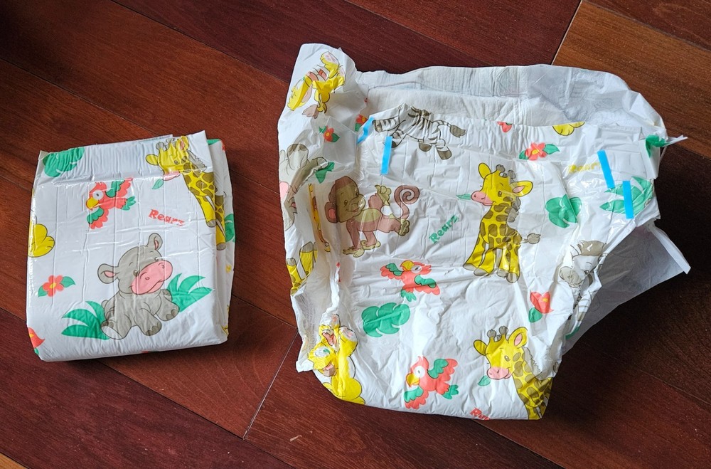 🦁🦒1 REARZ “SAFARI” ADULT DIPE – 14″ rise • SMALL • ABDL / Collector-ready