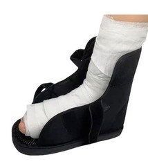 Tinayayue Open Toe Plaster Cast Shoe Breathable Adjustable Walking Boot Sprains