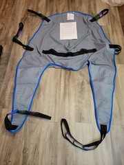 Patient Aid Full Body Divided Leg Sling – Easy-to-Wash Mesh Fabric for Bathing L