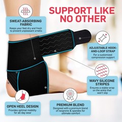 Essentials Ankle Brace Support for Women Men, Tendonitis, Achilles Injuries,…