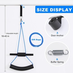 Cervical Neck Traction Device Over Door, Portable Neck Stretcher for Pain Relief