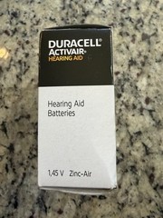 Duracell Activair Hearing Aid Batt. Zinc-Air 1.45V -10 Pack- 80 Count Exp 08/29