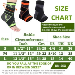 Ankle Brace Support Compression Sleeve Foot Tendon Plantar Fasciitis-Pain Relief
