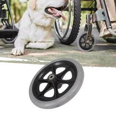 6/8Inch Wheelchair Front Castor Wheels Anti Slip Solid Tire Wheel Replacement