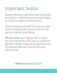 Marena Recovery Mid-Calf-Length Girdle Step 2 Pull On Black Xl