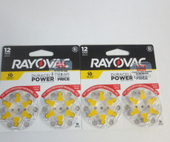 Rayovac Size 10 Hearing Aid Batteries – 2 PACKAGES 12 EACH