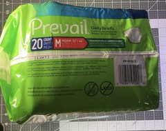 Prevail Per-Fit Unisex Underwear – Medium Size, Bag of 20