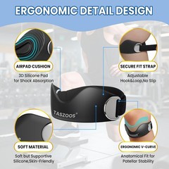 2 Pack Patellar Tendon Support Straps, Adjustable Non-slip Patellar Band, Black