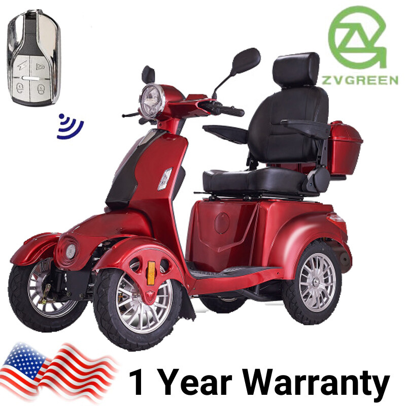 4 Wheels Travel Mobility Scooter 800W 60V 20AH battery Motor for Adult Senior