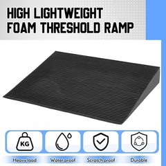 EVA Foam Threshold Ramp, Lightweight Non Slip Doorway Ramp 36″ L x 28″ W x 5″ H