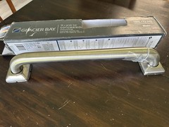 Glacier Bay 16in Straight Grab Bar Concealed Mount Brushed SS ADA 300lb