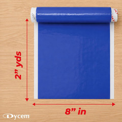 Dycem Bulk Roll Matting, 8″ X 2 Yd. Roll, Blue, Non-Slip Material Helps Improve
