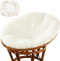 Papasan Chair Cushion Cover, 55″ X 55″ Soft Plush Fleece Slipcover Only, Removab