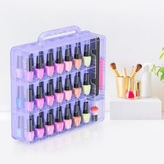 Beloving Nail Polish Organizer Case For 48 Bottles Nail Polish Holder