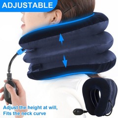 Cervical Neck Traction Device Inflatable & Adjustable Neck Stretcher Neck NEW